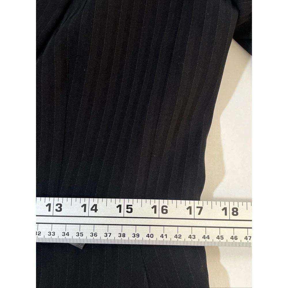 Tahari Arthur S. Levine Women's Black One-Button Blazer, Lined, Size 14